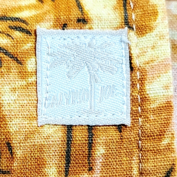 CALYPSO JOE AUTHENTIC ISLAND WEAR HAWAIIAN SHIRT. MENS Sz:L BRIGHT BEACH SCENE. - Picture 7 of 12